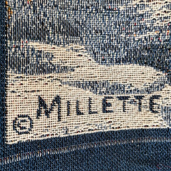 Deer Buck Doe Tapestry Throw Blanket Millette Lodge Cabin Man Cave Home Decor - Picture 4 of 7